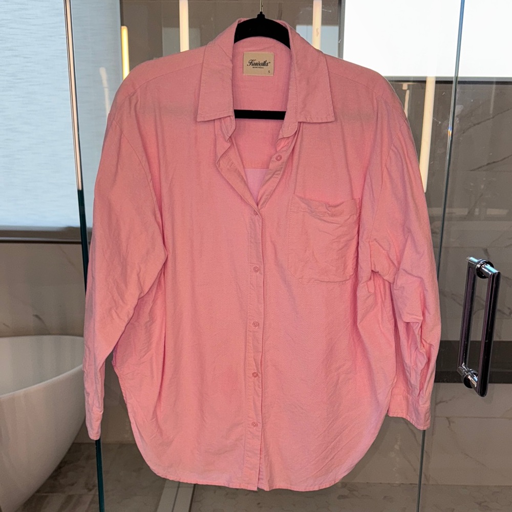 Kuwalla-Tee Pink Button Down Shirt - image 1